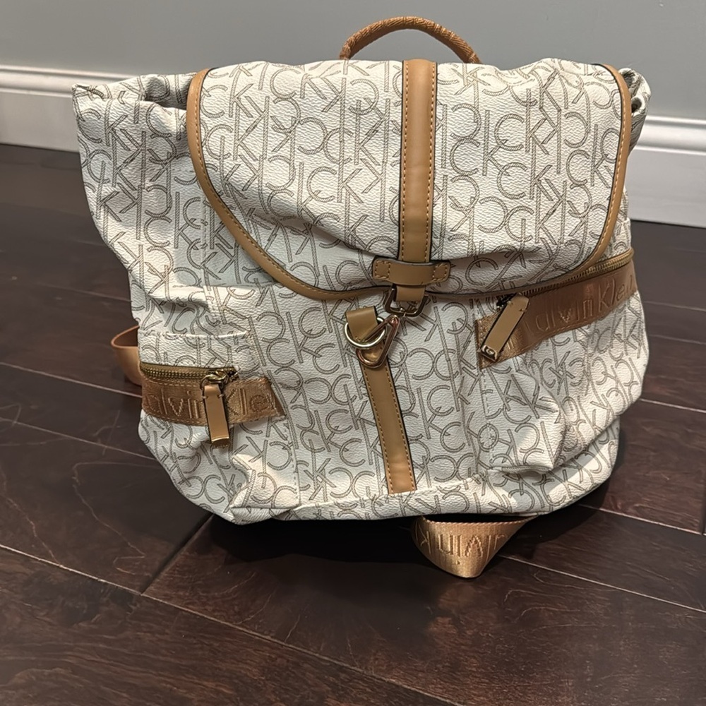 Calvin Klein Monogram Backpack EUC - image 14